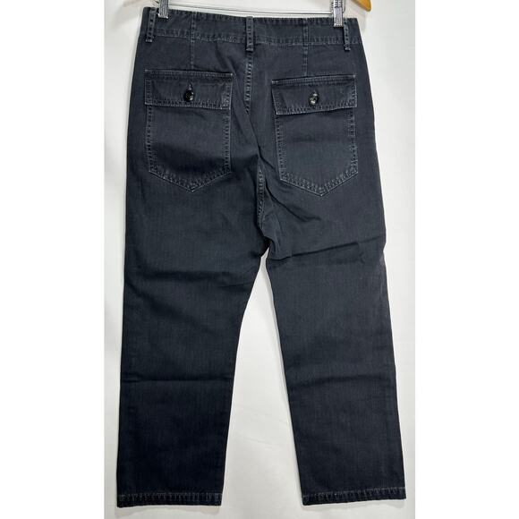 The Great The Ranger Pant | Cropped Wide Leg in Washed Black | Size 27 - Picture 8 of 9